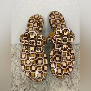 Tory Burch Geo Octagon Pink Ballet Miller Sandals